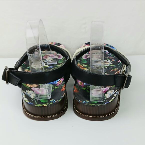 Johnny Was SZ 9 Double Band Sandal Floral Leather NEW $258 - Picture 5 of 10